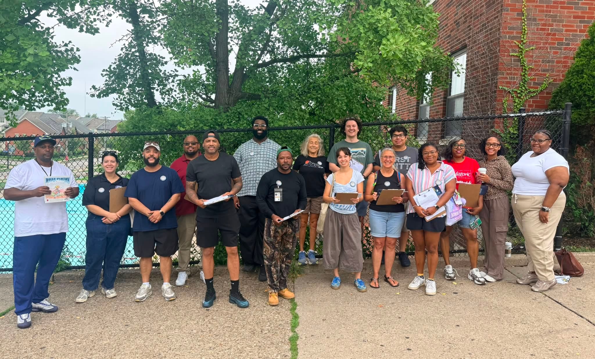 City of Pittsburgh Community Affairs Team canvassing the Hill District to enroll families in Dolly Parton’s Imagination Library