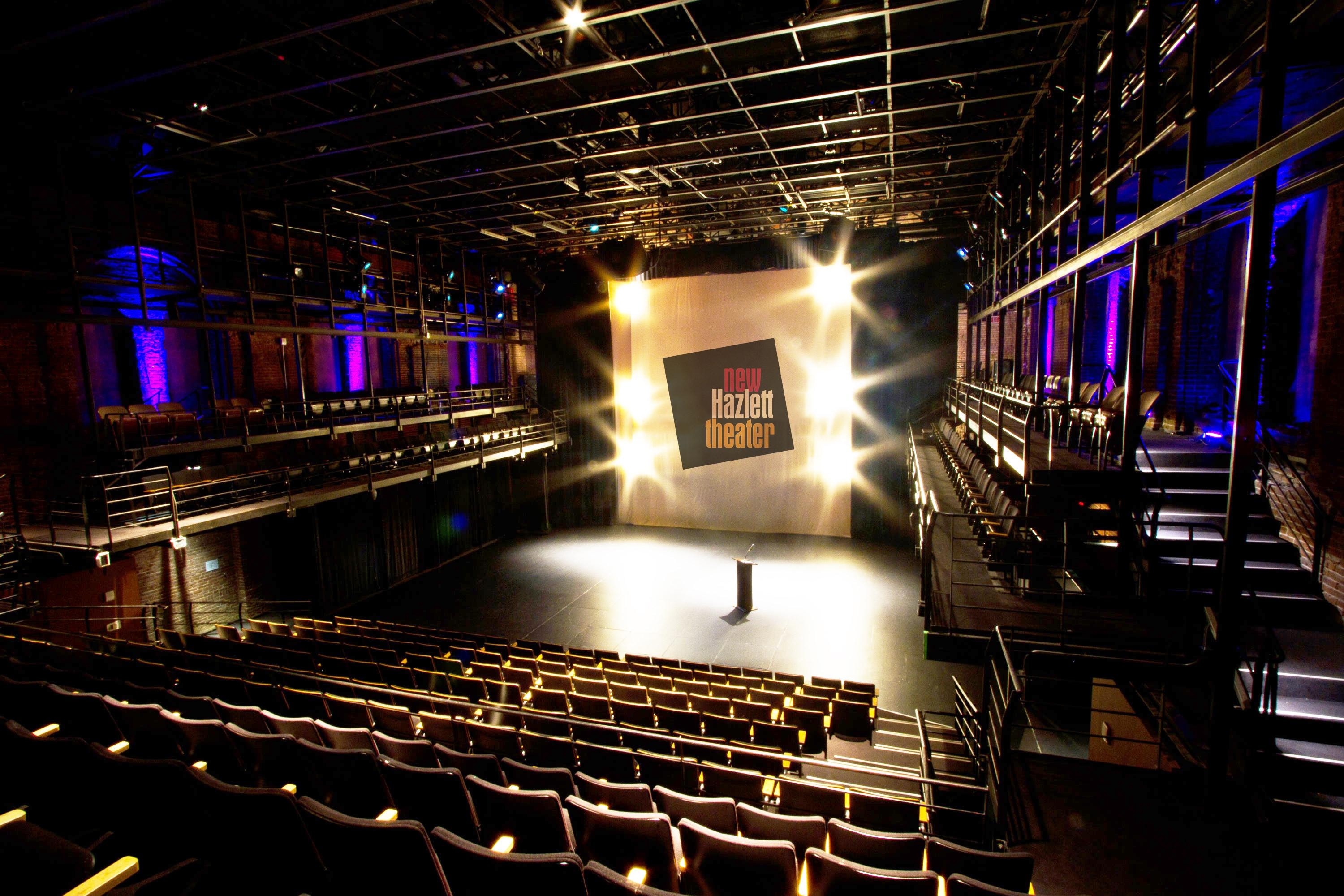 New Hazlett Theater interior — stage and seating