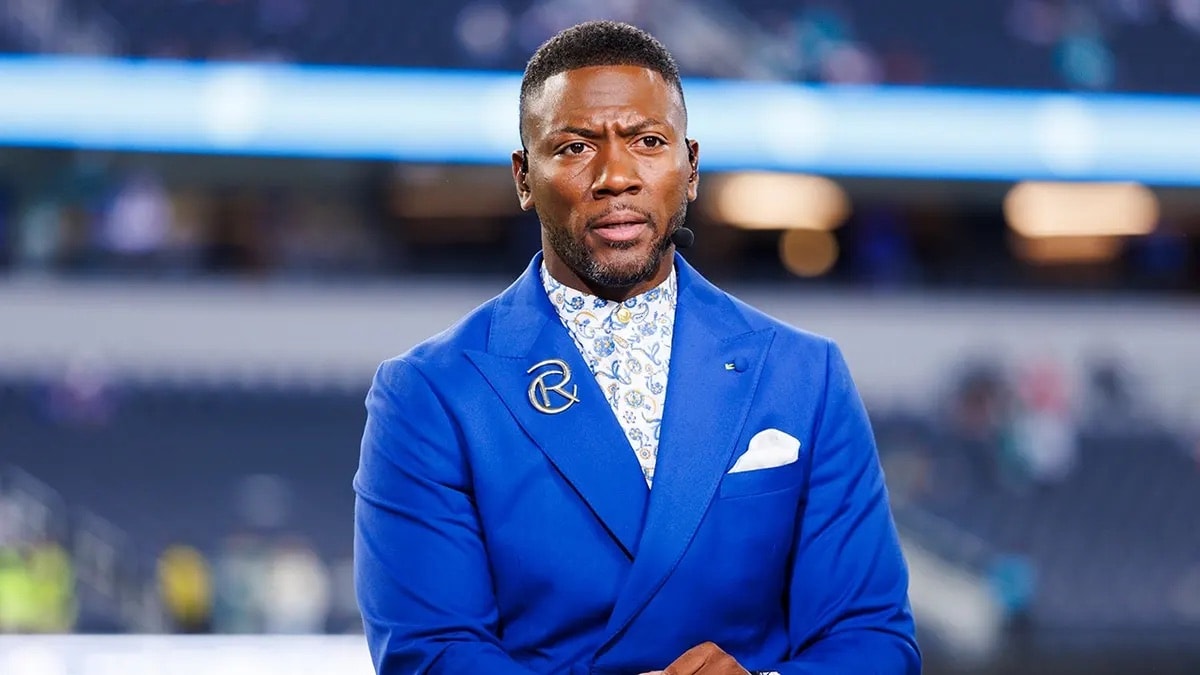 Ryan Clark at ESPN broadcast desk