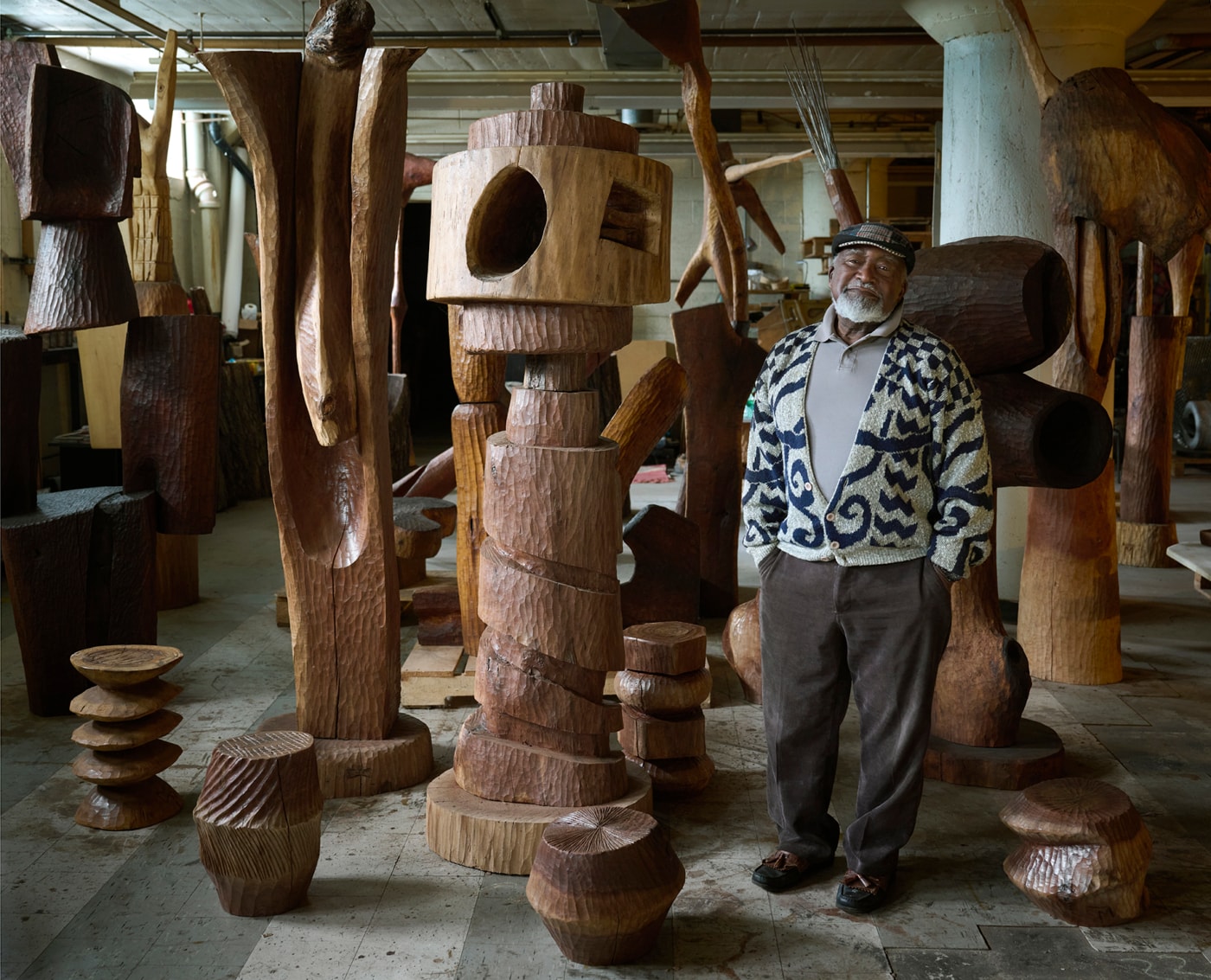 Thad Mosley — sculptor at work in his Pittsburgh studio