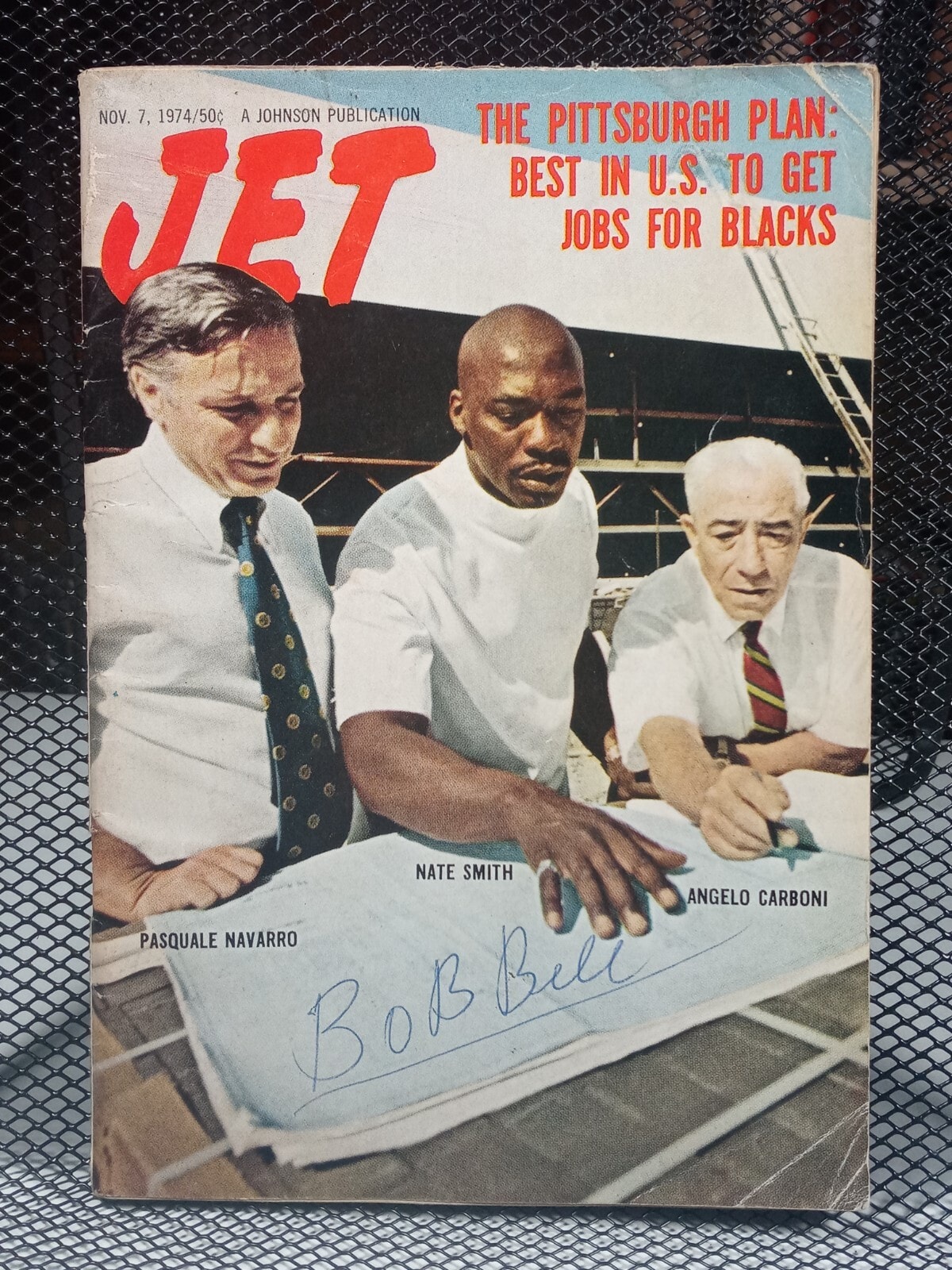 Jet Magazine cover, Nov. 7, 1974 — The Pittsburgh Plan: Best in U.S. to Get Jobs for Blacks, featuring Nate Smith